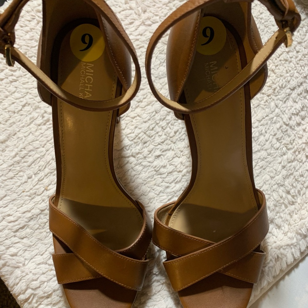 Michael Kors Tan High Heel Sandals - Picture 2 of 5